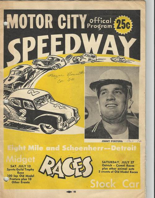 Motor City Speedway - Program
